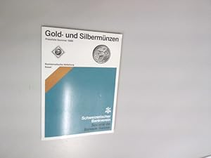 Seller image for Gold- und Silbermnzen. Preisliste Sommer 1986. for sale by Antiquariat Bookfarm