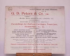 G. D. Peters & Co.: Railway Carriage and Other Furnishings (Catalogue)