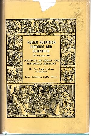 Seller image for Human Nutrition. Historic and Scientific: Monograph III: Institute of Social and Historical Medicine for sale by Dorley House Books, Inc.