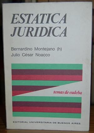 Seller image for ESTATICA JURIDICA for sale by Fbula Libros (Librera Jimnez-Bravo)