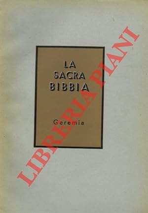Imagen del vendedor de La Sacra Bibbia. Geremia. a la venta por Libreria Piani