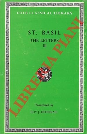 Bild des Verkufers fr The Letters. With an English Translation by Roy J. Deferrari. In Four Volumes. III. zum Verkauf von Libreria Piani