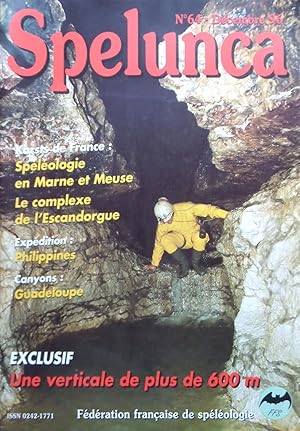 SPELUNCA Echos des profondeurs N° 64 Décembre 1996