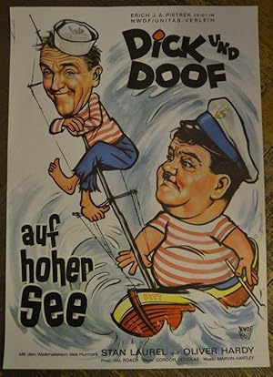 Dick und Doof auf hoher See. Filmplakat.