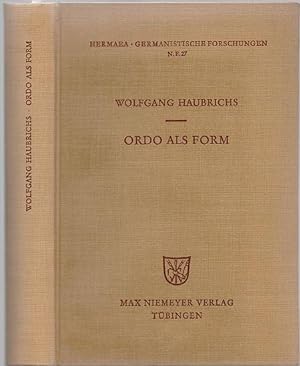 Ordo als Form. Strukturstudien zur Zahlenkomposition bei Otfrid von Weißenburg und in karolingisc...