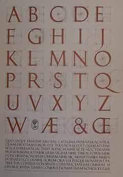 Second draft of a constructed Roman alphabet being a geometric analysis of the Greek and Roman ca...