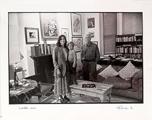 Portrait of the artist R.B. Kitaj (1932-2007) with his wife Sandra Fisher (1947-1994) and their s...