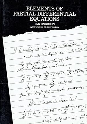 Immagine del venditore per Elements of Partial Differential Equations (International Series in Pure & Applied Mathematics). venduto da Antiquariat Bernhardt