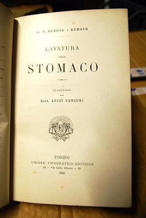 Seller image for Lavatura dello Stomaco, dott. Sansoni for sale by STUDIO PRESTIFILIPPO NUNZINA MARIA PIA