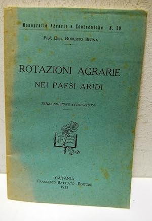 Seller image for Rotazioni Agrarie nei Paesi Aridi for sale by STUDIO PRESTIFILIPPO NUNZINA MARIA PIA