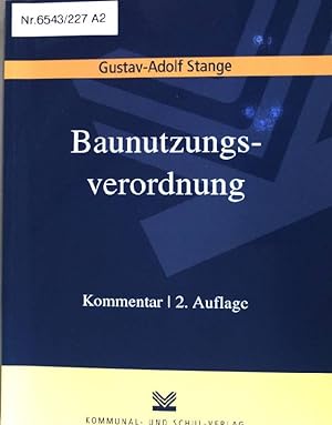 Immagine del venditore per Baunutzungsverordnung : Kommentar. venduto da books4less (Versandantiquariat Petra Gros GmbH & Co. KG)