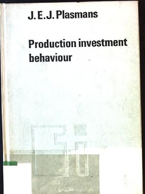 Bild des Verkufers fr Production investment behaviour: Application to six EEC-countries Tilburg Studies in Economics zum Verkauf von books4less (Versandantiquariat Petra Gros GmbH & Co. KG)