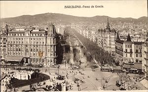 Bild des Verkufers fr Ansichtskarte / Postkarte Barcelona Katalonien, Paseo de Gracia zum Verkauf von akpool GmbH