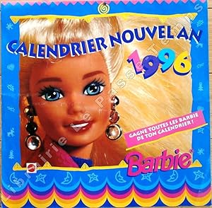 Bild des Verkufers fr CALENDRIER NOUVEL AN - 1996 - BARBIE - Gagne toutes les Barbie de ton calendrier! zum Verkauf von Jean-Paul TIVILLIER