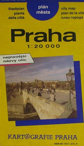 Bild des Verkufers fr Stadtplan Prag, zum Verkauf von Versandantiquariat Hbald