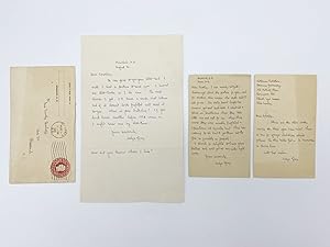 Three autograph notes signed, 1931-32