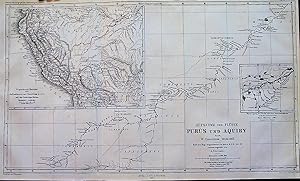 1867 Map of the Purus and Aquiry Rivers after Surveys by W. Chandless, 1864 & 1865. Based on the ...