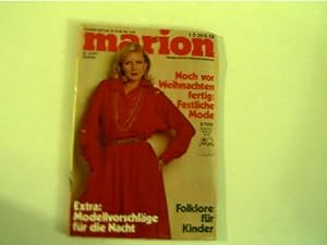 Abendkleider + sportliche Damenbekleidung aus Samt + Overall aus Velours. marion - Nr. 12/1977, N...