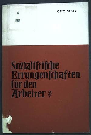 Seller image for Sozialistische Errungenschaften fr den Arbeiter?; for sale by books4less (Versandantiquariat Petra Gros GmbH & Co. KG)