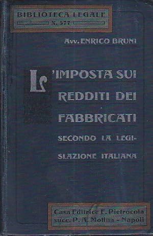 Immagine del venditore per L' imposta sui Redditi dei Fabbricati secondo la Legislazione Italiana venduto da Gilibert Libreria Antiquaria (ILAB)