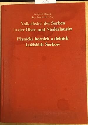 Bild des Verkufers fr Volkslieder der Sorben in der Ober- und Niederlausitz zum Verkauf von Hartmut Diekmann