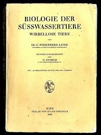 Bild des Verkufers fr Biologie der Ssswassertiere. Wirbellose Tiere. zum Verkauf von Antiquariat  Jrgen Fetzer