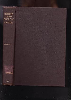 Seller image for Hebrew Union College Annual Volume II for sale by Meir Turner