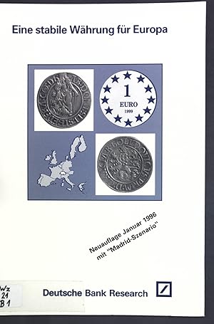 Seller image for Eine stabile Whrung fr Europa; Sonderbericht. for sale by books4less (Versandantiquariat Petra Gros GmbH & Co. KG)