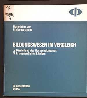 Bild des Verkufers fr Bildungswesen im Vergleich: Darstellung des Hochschulzugangs in ausgewhlten Lndern; Materialien zur Bildungsplanung 4; zum Verkauf von books4less (Versandantiquariat Petra Gros GmbH & Co. KG)