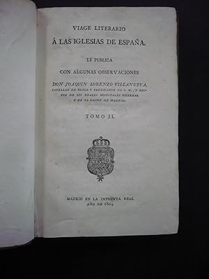 VIAGE LITERARIO À LAS IGLESIAS DE ESPAÑA. Tomo II: Valencia.