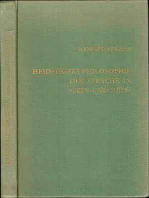 Seller image for Heideggers Philosophie Der Sprache In "Sein Und Zeit" und ihre Philosophisch-Theologischen Wurzeln for sale by Reflection Publications