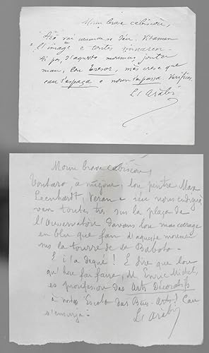 Autographe de Albert ARNAVIELLE