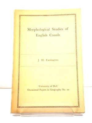 Morphological Studies of English Canals