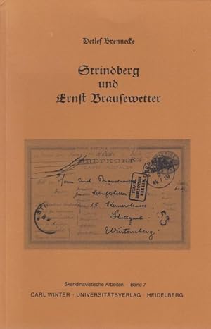 Immagine del venditore per Strindberg und Ernst Brausewetter. Skandinavistische Arbeiten Band 7. venduto da Antiquariat Carl Wegner