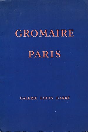 Bild des Verkufers fr Gromaire. Paris. zum Verkauf von Librairie Les Autodidactes - Aichelbaum