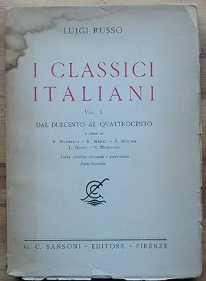 I classici italiani - Vol. I - Dal duecento al quattrocento - Parte seconda