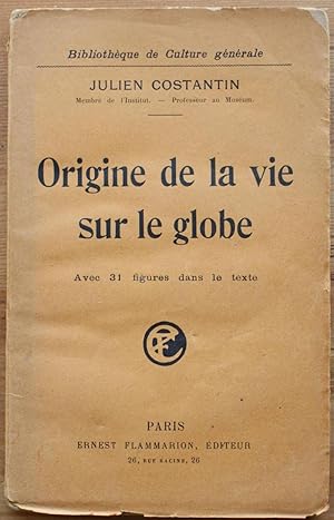Seller image for Origine de la vie sur le globe for sale by Aberbroc