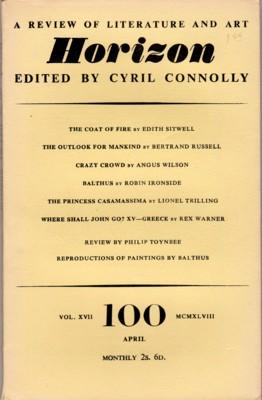 Imagen del vendedor de Horizon. A Review of Literature and Art - Vol. XVII, No. 100, Apr. 1948 a la venta por Reflection Publications