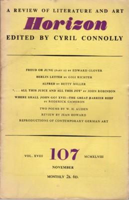 Bild des Verkufers fr Horizon. A Review of Literature and Art - Vol. XVIII, No. 107, Nov. 1948 zum Verkauf von Reflection Publications