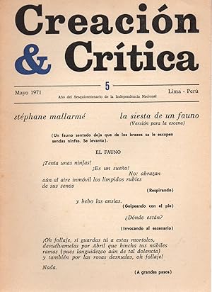 Seller image for Creacion & Critica-revista-N5 for sale by JP Livres