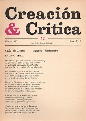 Imagen del vendedor de Creacion & Critica-revista-N12 a la venta por JP Livres