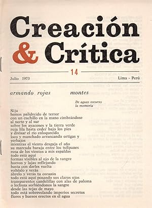 Imagen del vendedor de Creacion & Critica-revista-N14 a la venta por JP Livres