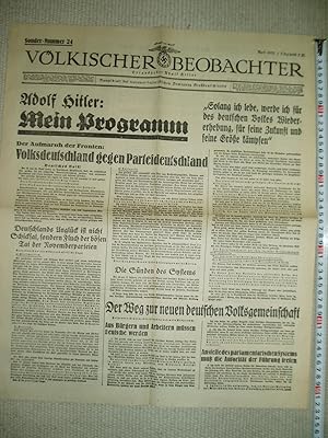 Völkischer Beobachter : Kampfblatt der national-sozialistischen Bewegung Grossdeutschlands : Sond...