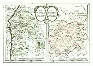 Bild des Verkufers fr Kupferstich- Karte, b. Reilly, 2 Karten auf 1 Blatt, "Das Hochstift Strasburg" und "Das Frstenthum Hersfeld". zum Verkauf von Antiquariat Clemens Paulusch GmbH