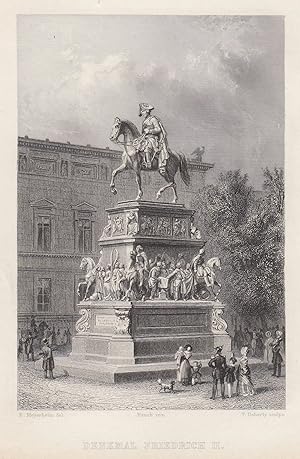 Bild des Verkufers fr Friedrich der Groe, "Denkmal Friedrich II". zum Verkauf von Antiquariat Clemens Paulusch GmbH