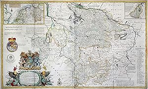 Bild des Verkufers fr Kupferstich- Karte, von 2 Platten gedruckt und bereits zusammengesetzt v. Hermann Moll, "A new and exact Plan of the Electorate Brunswick - Lunenburg and ye rest of ye Kings Dominions in Germany". zum Verkauf von Antiquariat Clemens Paulusch GmbH