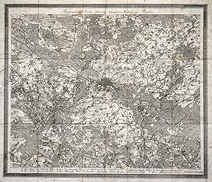 Bild des Verkufers fr Topographische Carte Hundert Quadrat-Meilen um Berlin. zum Verkauf von Antiquariat Clemens Paulusch GmbH