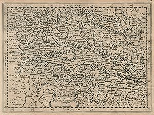 Bild des Verkufers fr Kupferstich- Karte, n. Mercator b. Janssonius - Waesberge, "Alsatia superior cu Suntgoa et Brisgoia". zum Verkauf von Antiquariat Clemens Paulusch GmbH