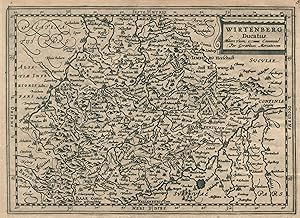 Bild des Verkufers fr Kupferstich- Karte, n. G. Mercator b. Janssonius - Waesberge, "Wirtenberg Ducatus". zum Verkauf von Antiquariat Clemens Paulusch GmbH