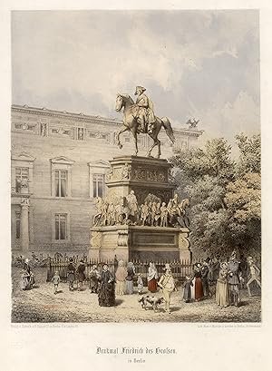 Bild des Verkufers fr Denkmal Friedrichs des Grossen in Berlin. zum Verkauf von Antiquariat Clemens Paulusch GmbH